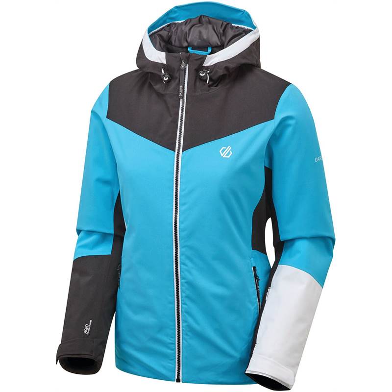 Dare2B Womens Ice Gleam Insulated Hooded Ski Jacket OutdoorGB
