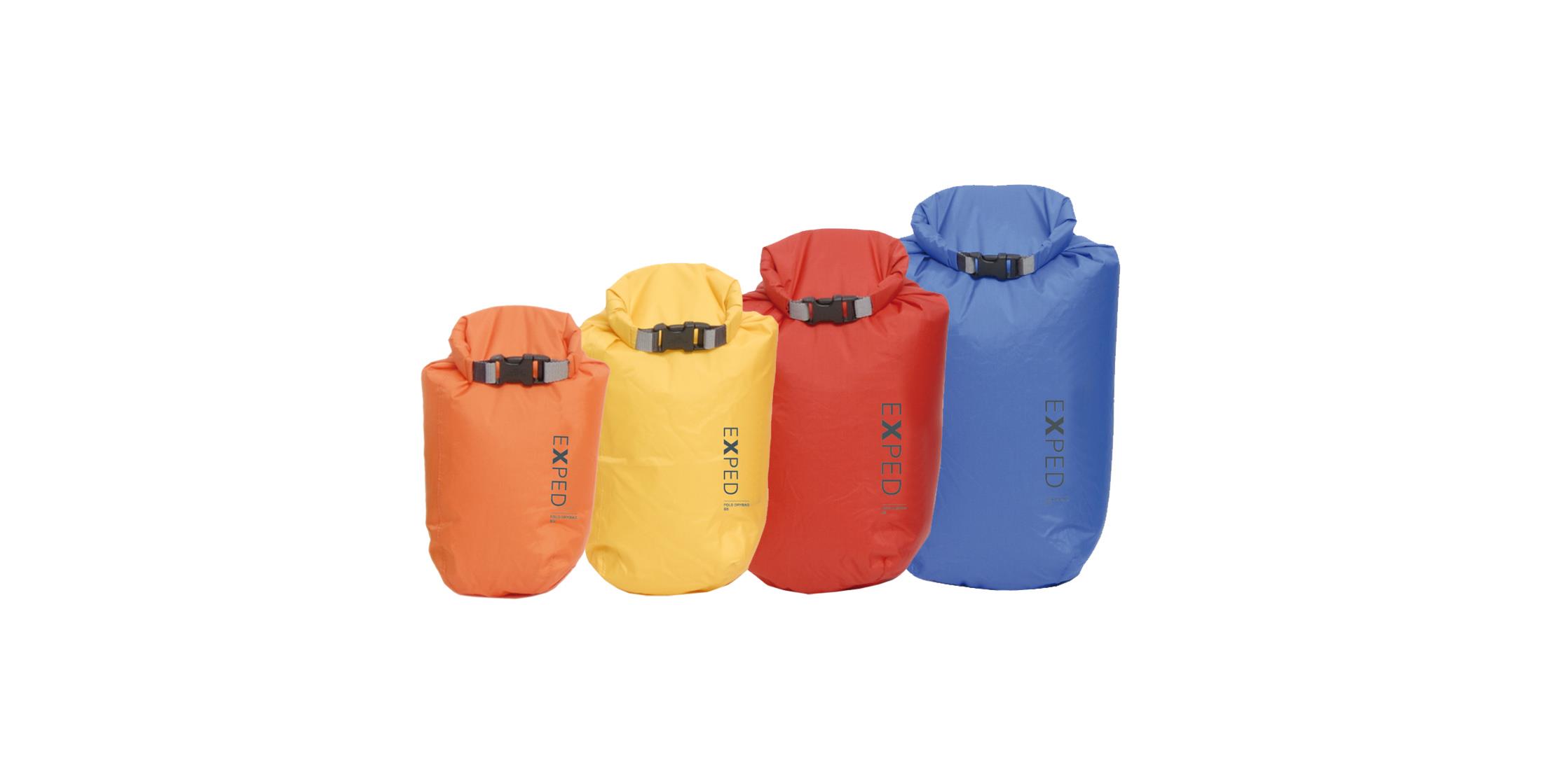 Exped Fold Dry Bags Bright Colours (pack of 4 diff sizes)