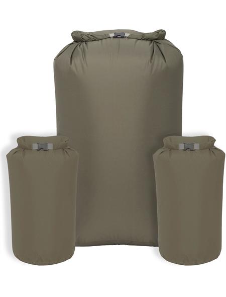 Exped Olive Drab 140L Bergen and 13L Pocket Waterproof Liners