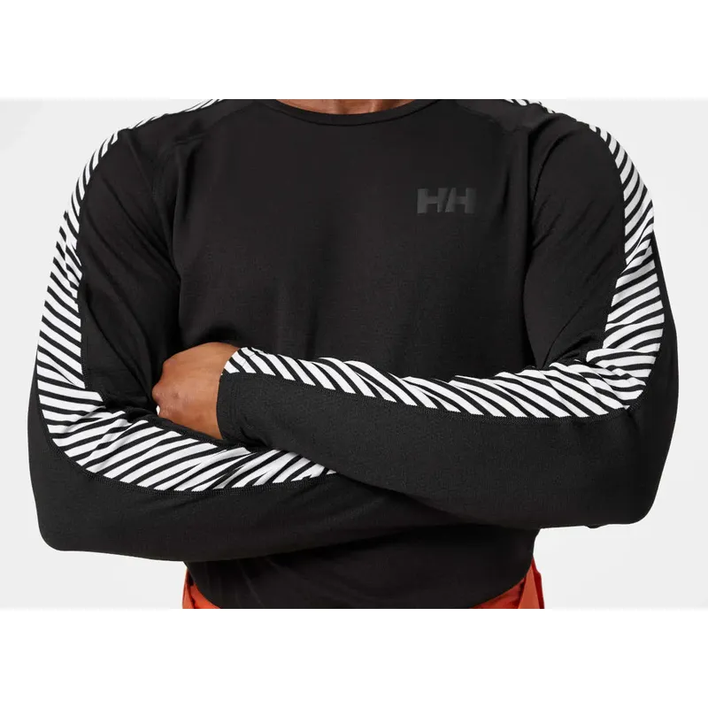 Helly Hansen Mens Lifa Active Stripe Crew Baselayer Top.-3