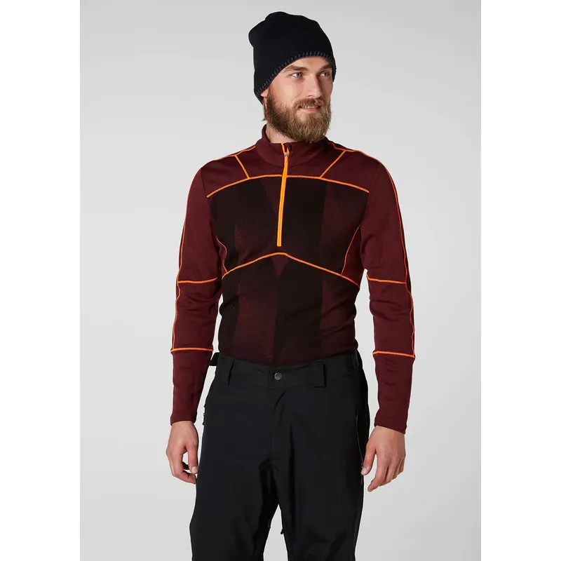 Helly Hansen Mens HH Lifa Merino Max Half Zip LS Baselayer-5