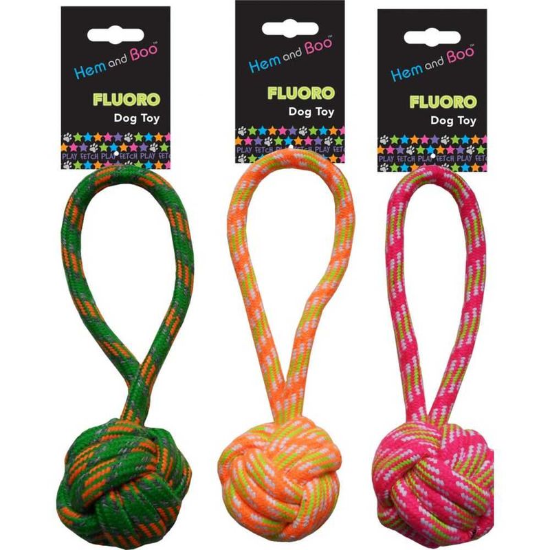 Boo Rop Hem and Boo Fluro Rope Toy Dog Toy OutdoorGB