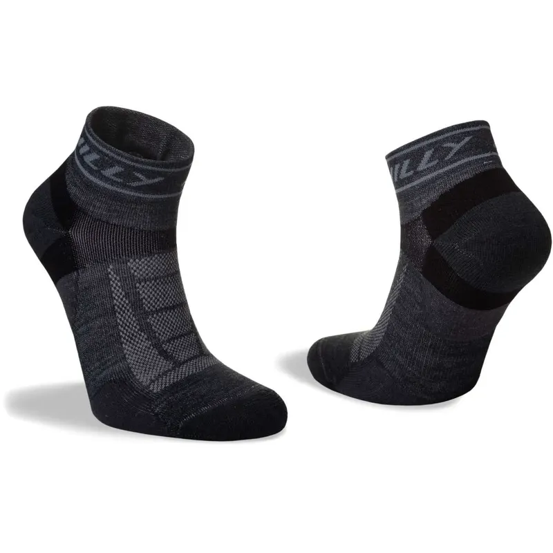 Hilly Unisex Trail Medium Cushioning Quarter Running Socks-4