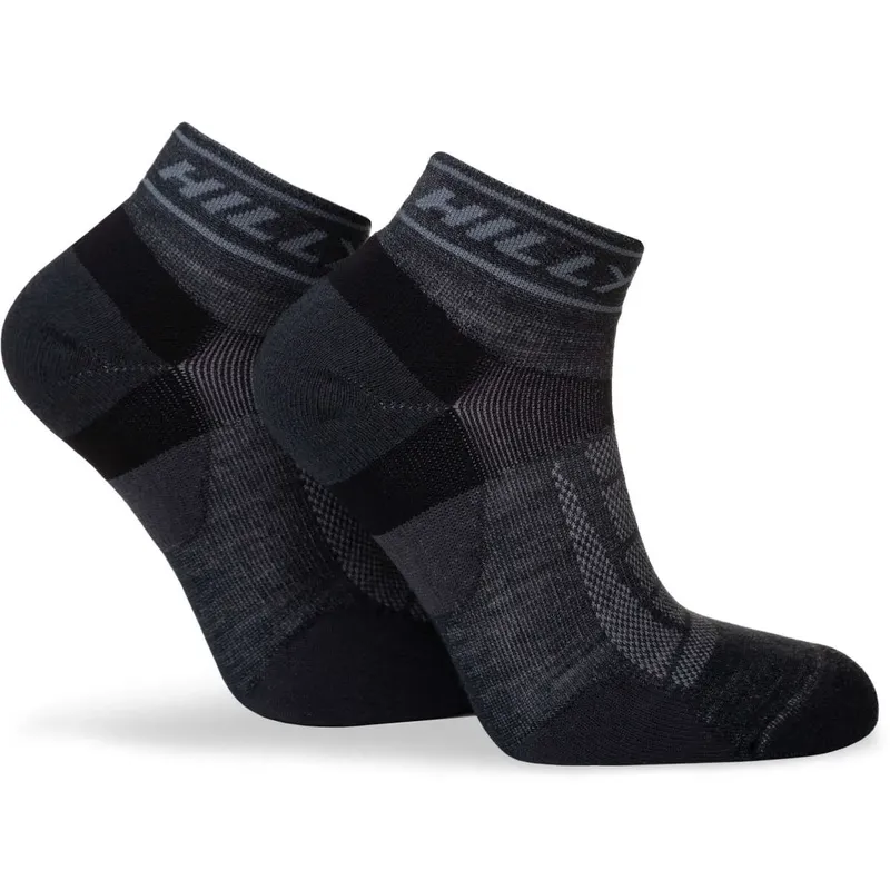 Hilly Unisex Trail Medium Cushioning Quarter Running Socks-5