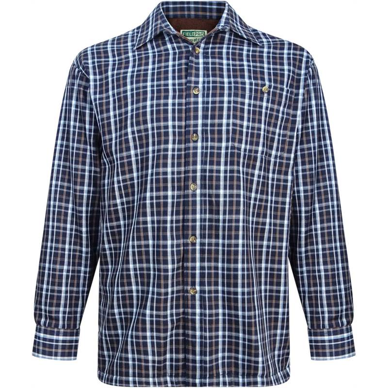 Hoggs of Fife Mens Bark Fleece Lined Shirt-1