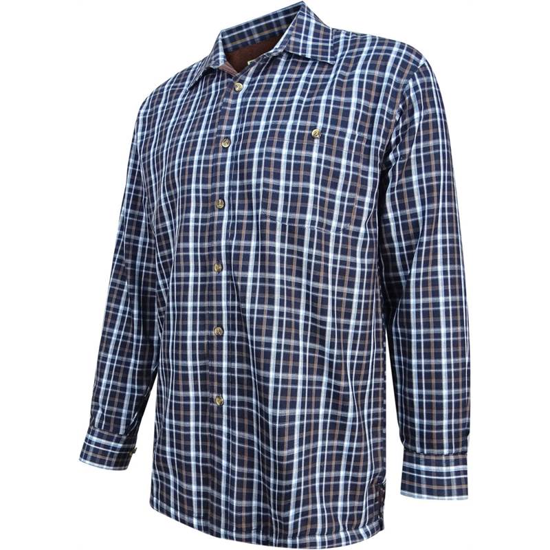 Hoggs of Fife Mens Bark Fleece Lined Shirt-3