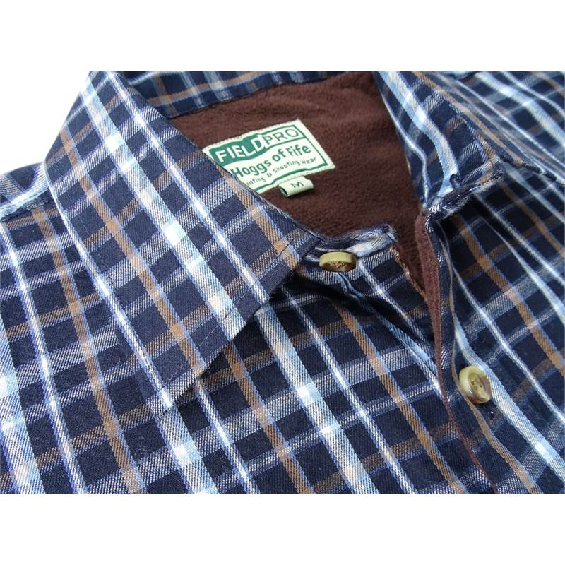 Hoggs of Fife Mens Bark Fleece Lined Shirt-5