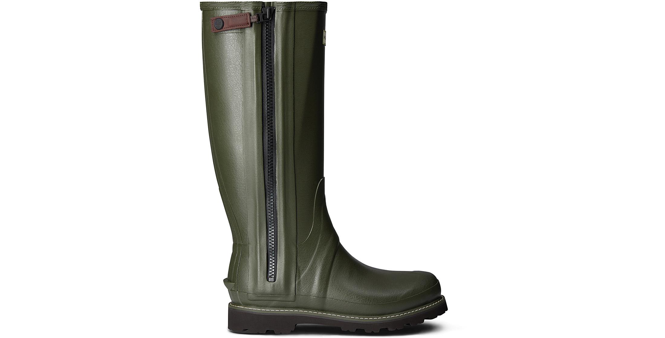 Hunter Mens Commando Full Zip Wellington Boots