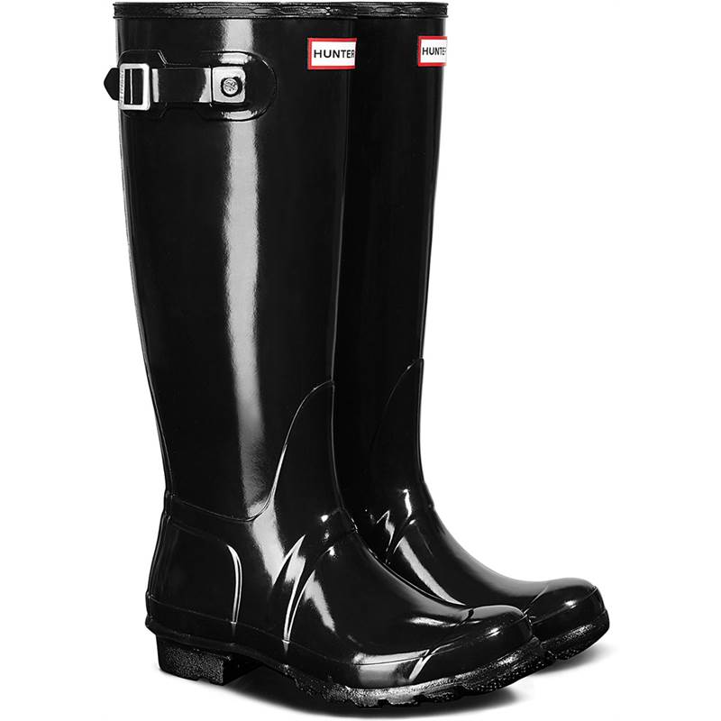 Hunter Womens Original Tall Gloss Wellington Boots-1