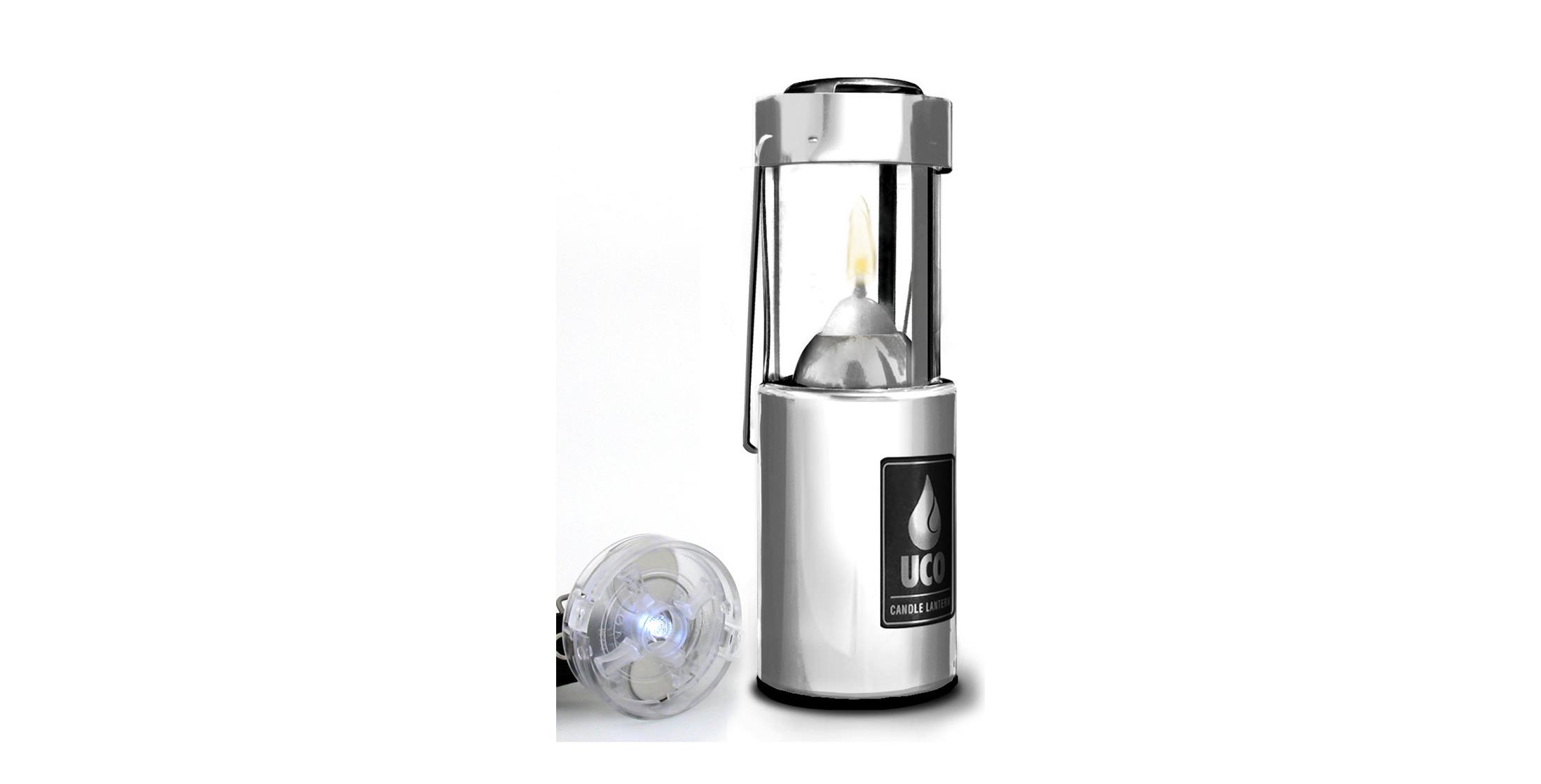 UCO Original Aluminium Candle Lantern with LED Kit Value Pack