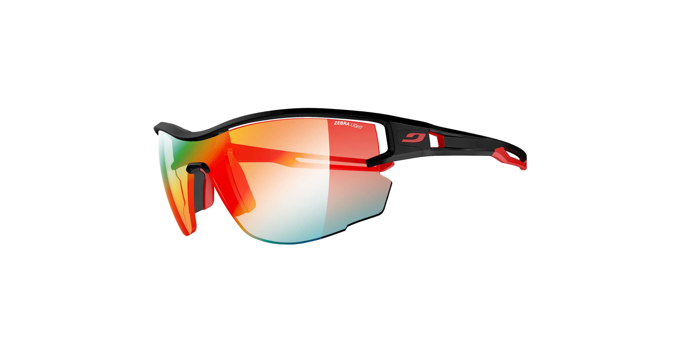 Julbo Aero Running Sunglasses with Zebra Light Fire Lens