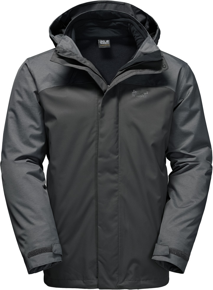 Jack Wolfskin Mens Echo Lake 3in1 Jacket OutdoorGB