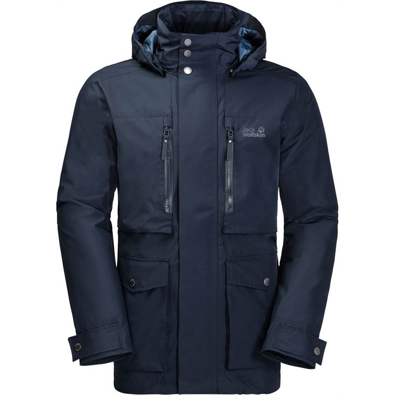 Jack Wolfskin Mens Bridgeport Bay Waterproof Jacket-1