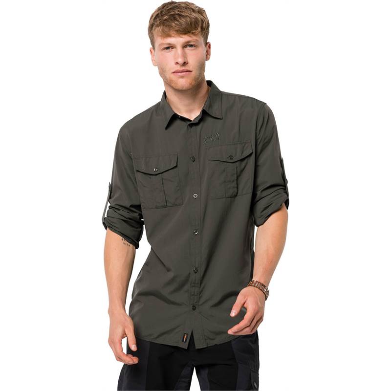 Jack Wolfskin Mens Atacama Roll-Up LS Shirt-4