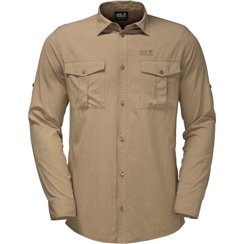 Jack Wolfskin Mens Atacama Roll-Up LS Shirt-2
