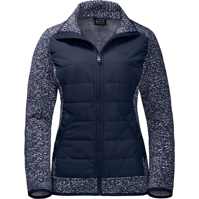 Jack Wolfskin Womens Belleville Crossing Hybrid Fleece Jacket