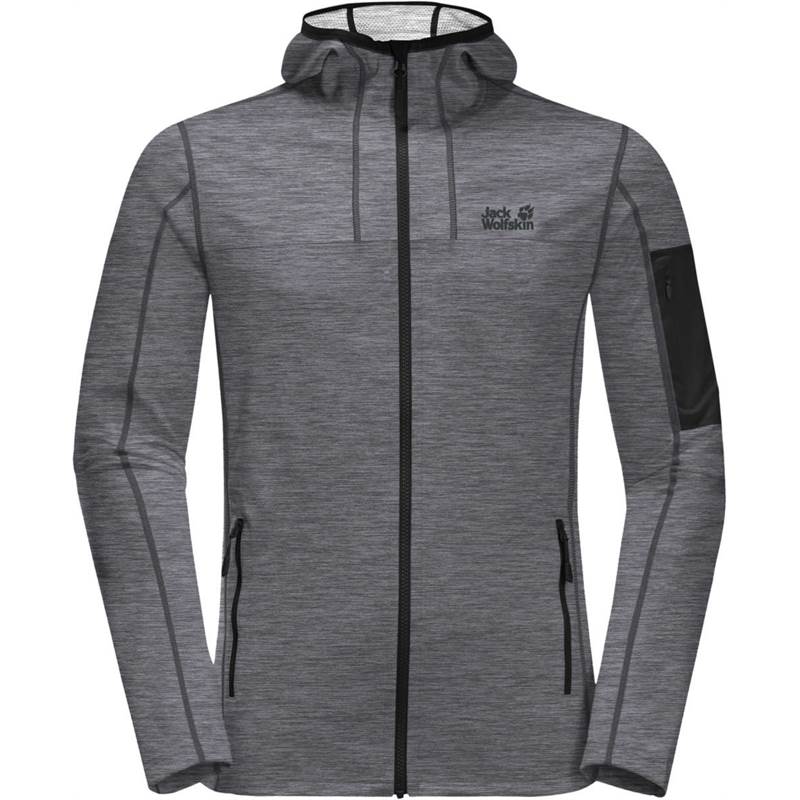 Jack Wolfskin Mens Milford Hooded Lightweight Fleece Jacket-1