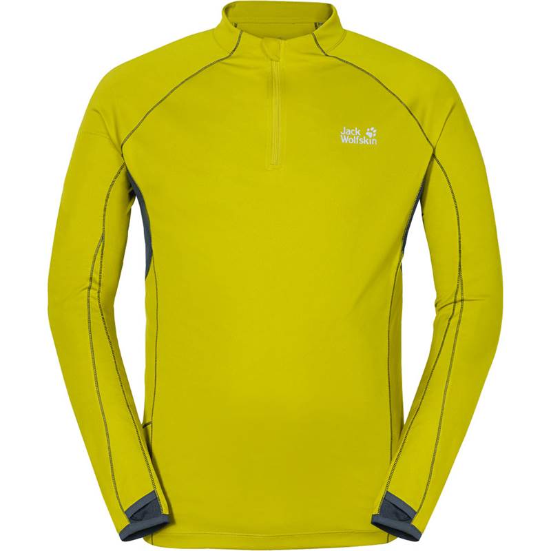 Jack Wolfskin Mens Passion Trail Halfzip Base Layer Top-1