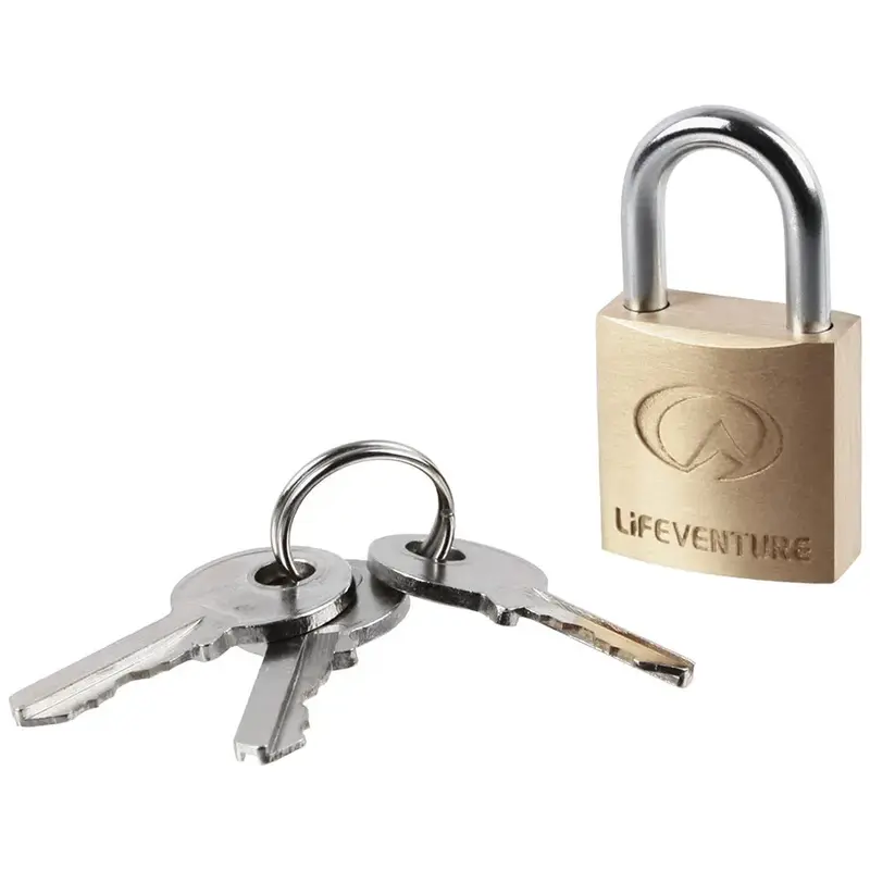 Lifeventure Brass Padlocks - Twin Pack with Keys-3