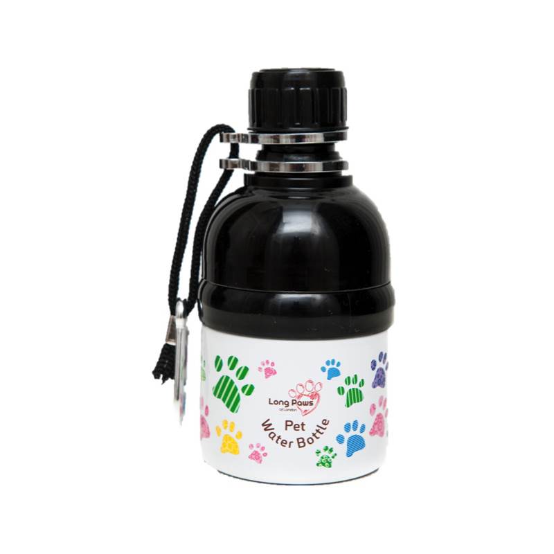 Long Paws Stainless Steel Lick and Flow 250ml Pet Water Bottle-3