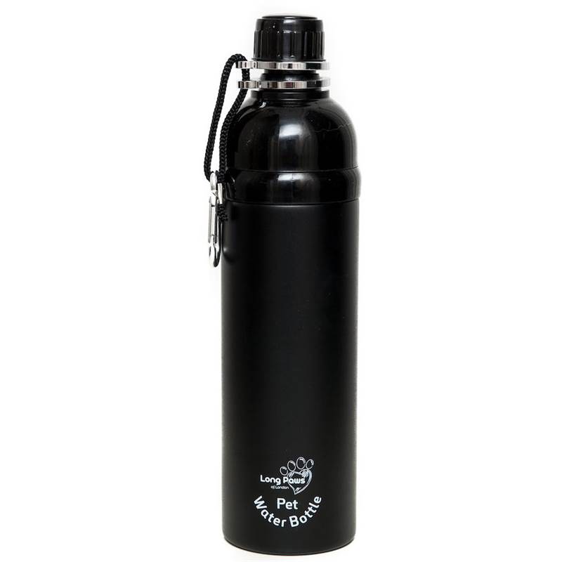 Long Paws Stainless Steel Lick and Flow 750ml Pet Water Bottle-1