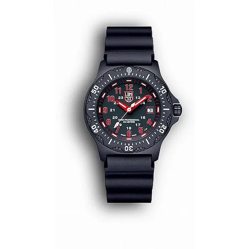 Black/Red Dial, Black PU Strap LU8415-5