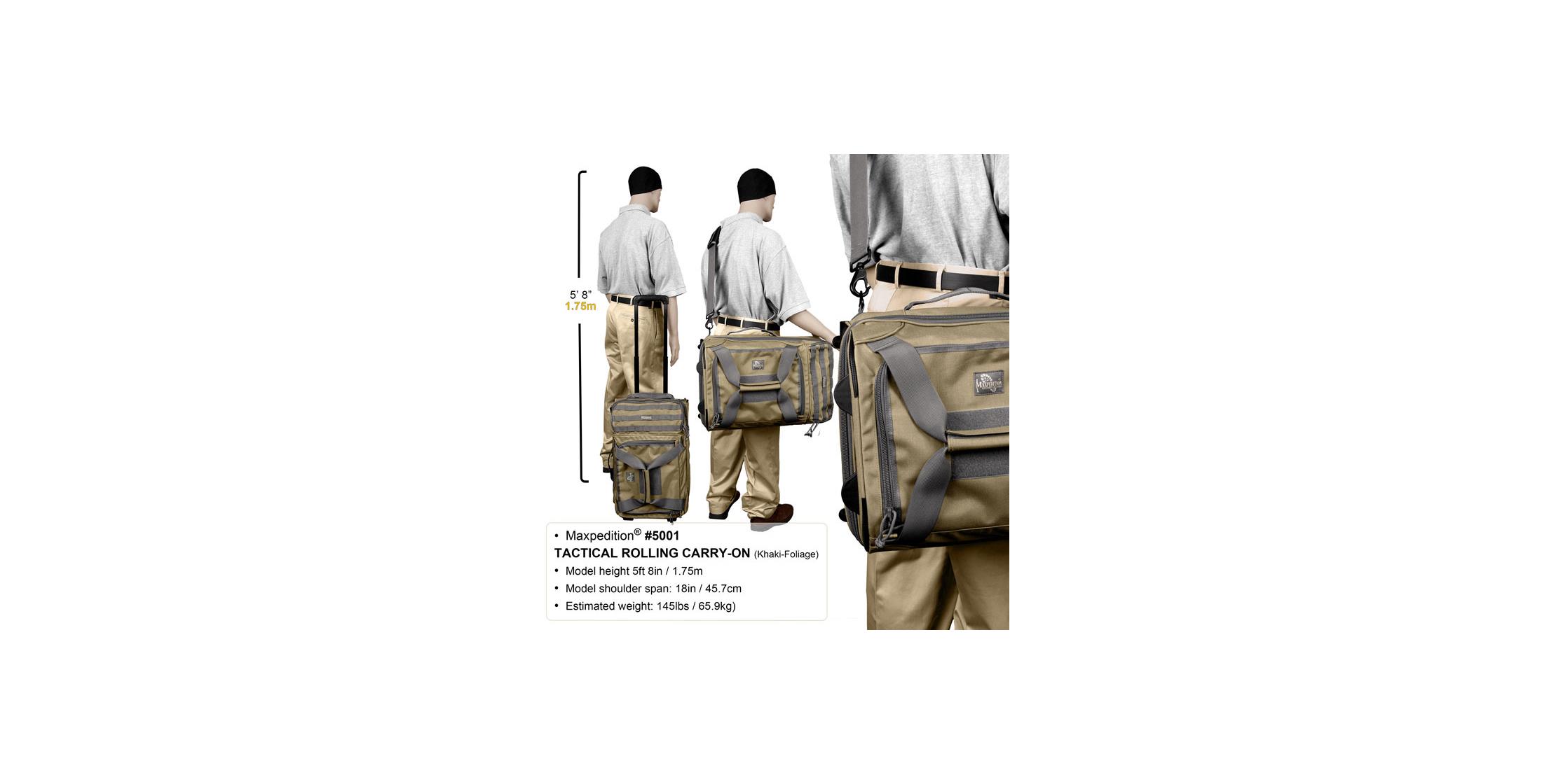 Maxpedition Tactical 42L Rolling CarryOn Luggage