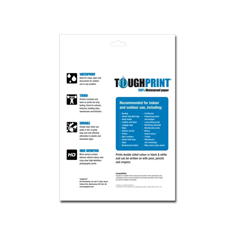 Memory-Map 100% Waterproof Paper Toughprint (25 Sheets)-2