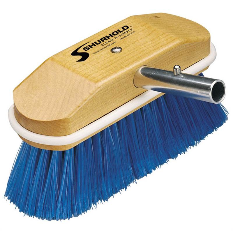 Shurhold 8 inch Angled Window & Hull Brush -  Extra Soft Blue 310-1