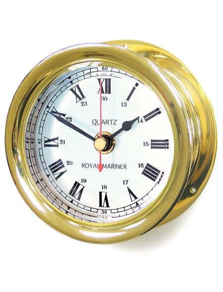 Capstan Range Marine Brass Clock
