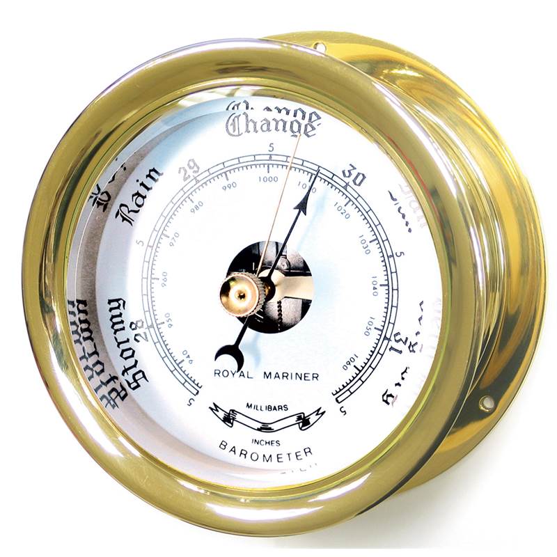 Capstan Range Marine Brass Barometer-1