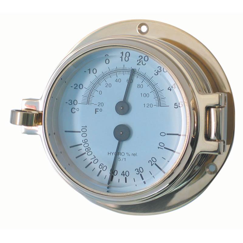 Channel Range Brass Comfort Meter, Thermometer, Hygrometer-1