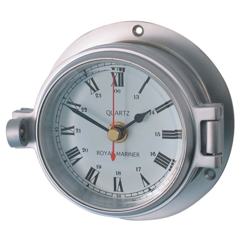 Channel Matt Chrome Clock-1