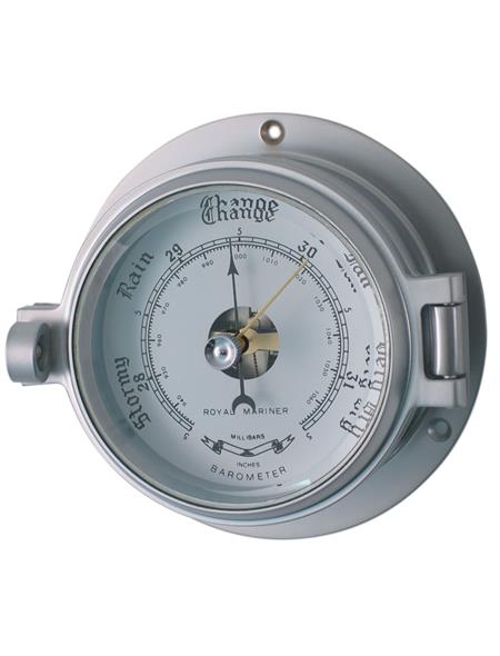 Channel Matt Chrome Barometer