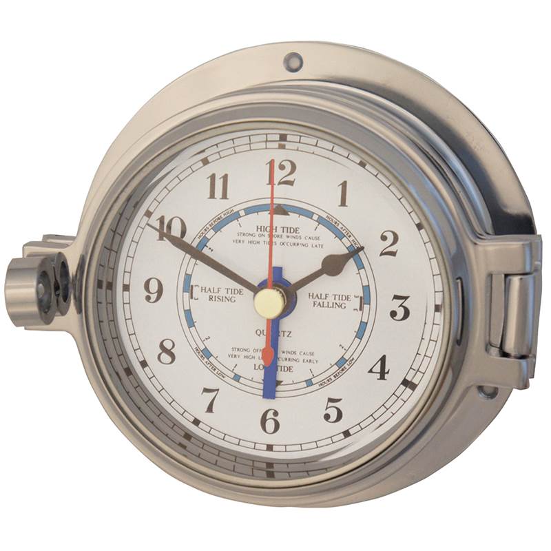 Channel Polished Chrome Tide Clock-1