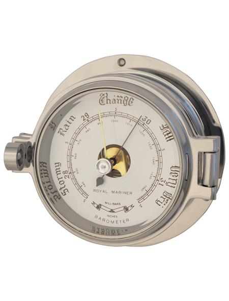 Channel Polished Chrome Barometer