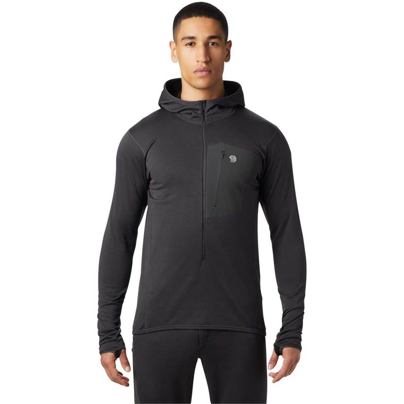 Mountain Hardwear Mens Type 2 Fun Three Quarter Zip Hoody-1
