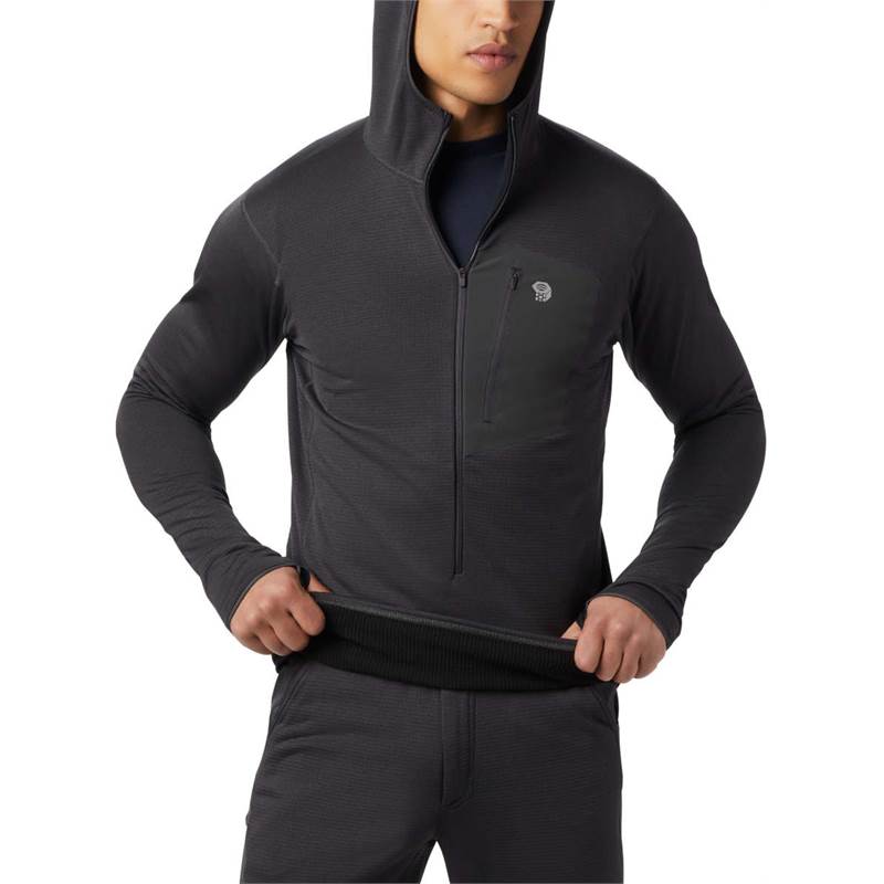 Mountain Hardwear Mens Type 2 Fun Three Quarter Zip Hoody-4