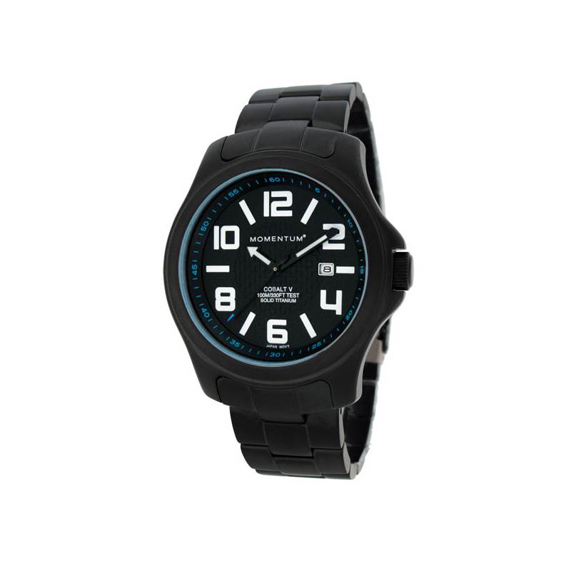 Momentum Cobalt V Black Titanium Watch and Bracelet-1