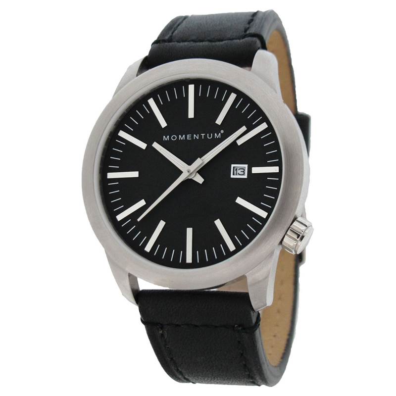 Momentum Logic SS Mens Watch with Leather Strap-4