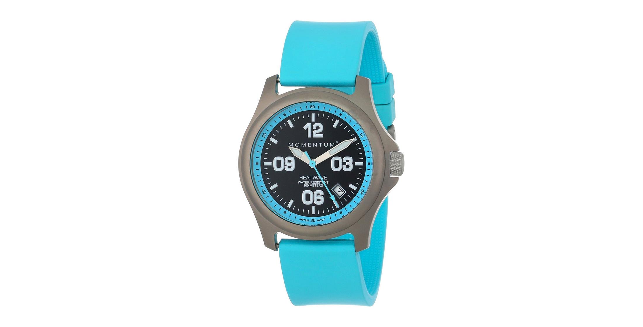 Momentum Heatwave Titanium Ladies Watch with Rubber Strap