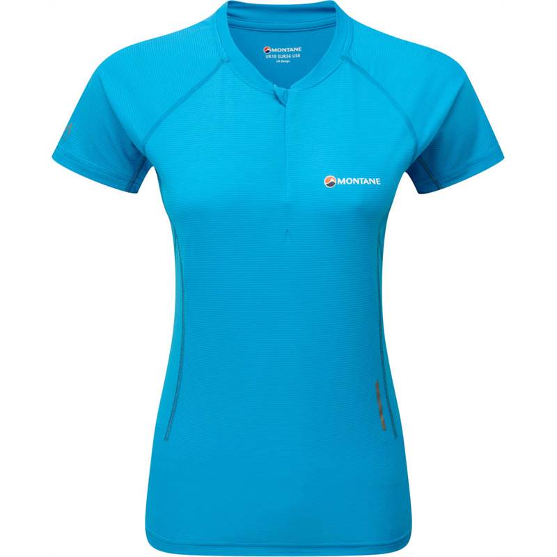 Montane Womens Short Sleeve Snap Zip Running T-Shirt-2