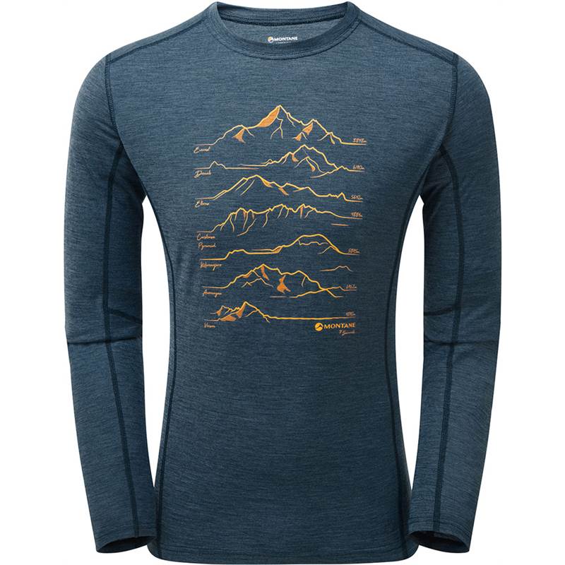 Montane Mens Primino 140G 7 Summits LS Top-1