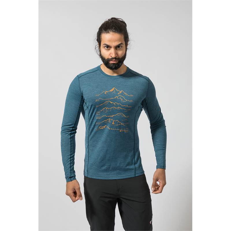 Montane Mens Primino 140G 7 Summits LS Top-4