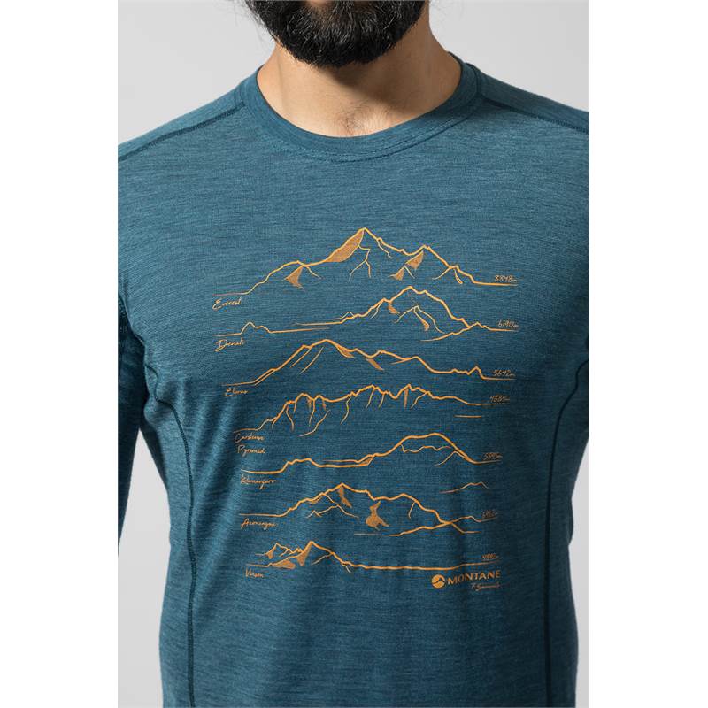 Montane Mens Primino 140G 7 Summits LS Top-5
