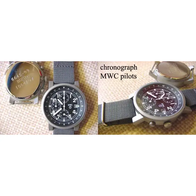 MWC Stainless Steel Mil-Tec MKI Quartz Pilots Chronograph-4