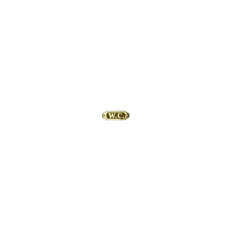 W.C. Brass Sign-2
