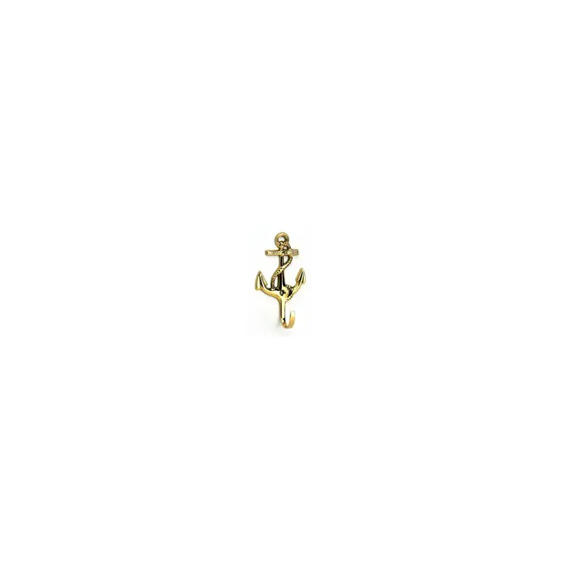 Single Anchor Brass Coat Hook-2