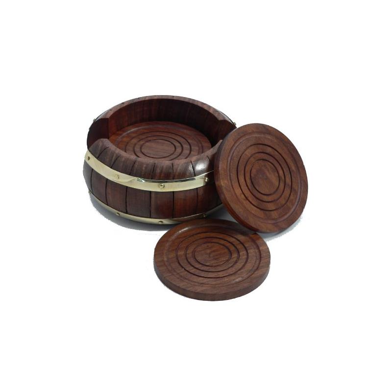 BarrelStyle Coaster Set