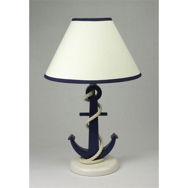 Fouled Anchor Wood Table Lamp OutdoorGB